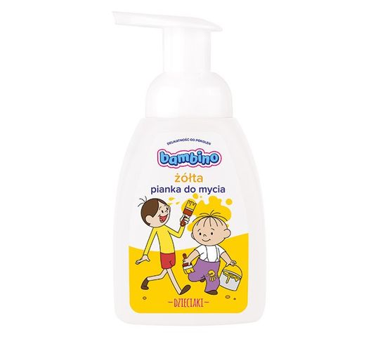 Bambino – Dzieciaki Pianka do mycia dla dzieci Żółta (250 ml)