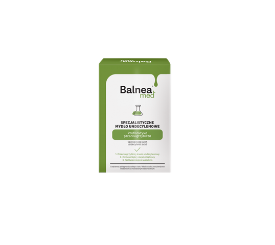 BARWA Balnea Med Specjalistyczne Mydło w kostce undecylenowe profilaktyka przeciwgrzybicza (100 g)