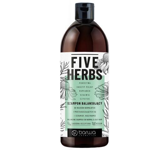 Barwa Five Herbs szampon balansujący 480ml