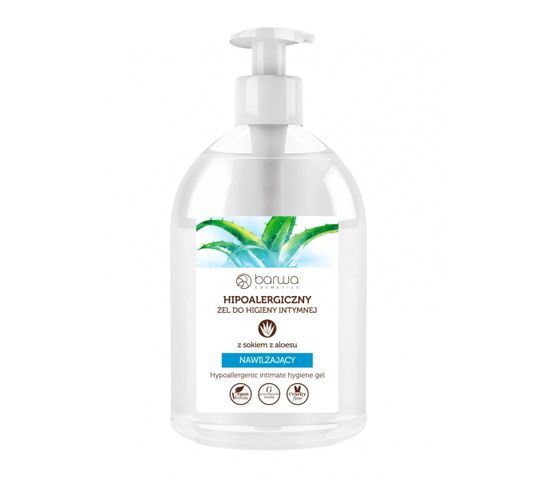 Barwa nawilżający żel do higieny intymnej Aloes (500 ml)