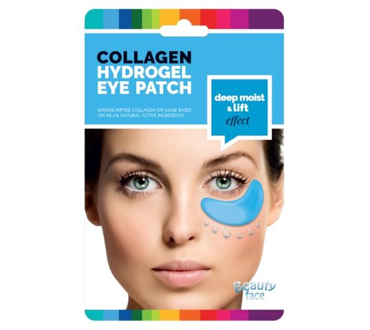 Beauty Face Collagen Hydrogel Eye Patch ujędrniające płatki hydrożelowe pod oczy z algami