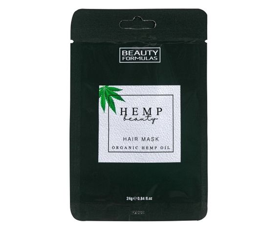 Beauty Formulas – Hemp Beauty Hair Mask maska do włosów z organicznym olejem konopnym (24 g)