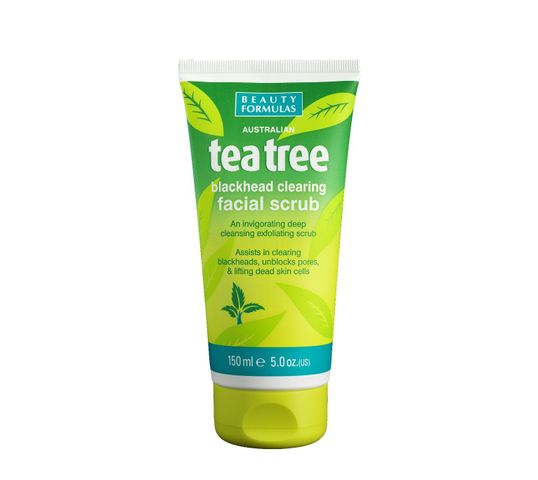 Beauty Formulas Tea Tree Peeling oczyszczający do twarzy 150 ml