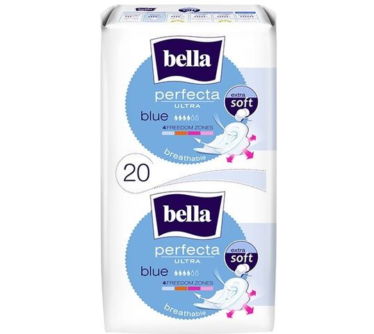 Bella Perfecta Blue Podpaski ultra cienkie extra soft  (1op.- 20 szt.)