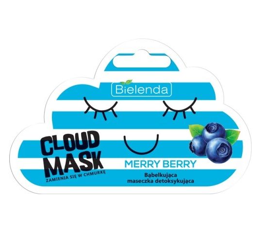 Bielenda Cloud Mask (bąbelkująca maseczka detoksykująca  Merry Berry 1 op.)