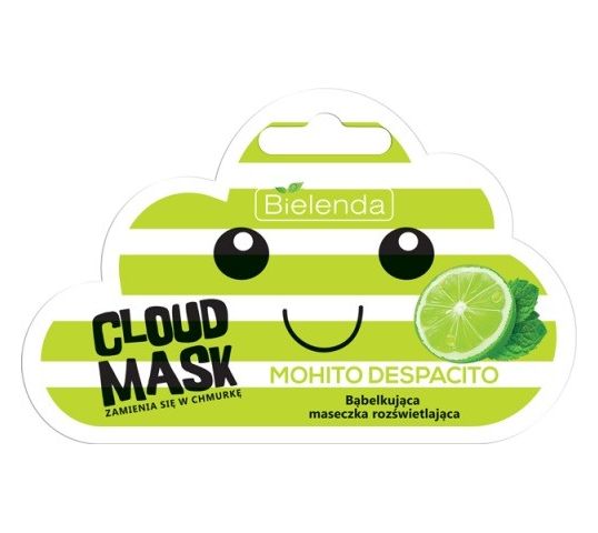 Bielenda Cloud Mask (Mohito Despacito bąbelkująca maseczka rozświetlająca 1 op.)