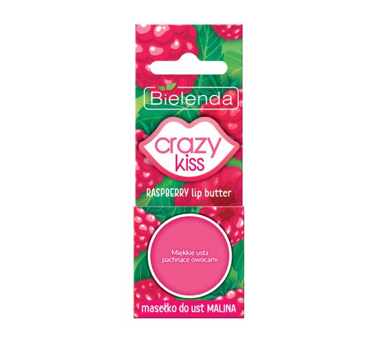 Bielenda Crazy Kiss masełko do ust malinowe (10 g)
