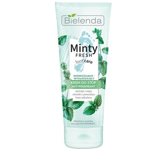 Bielenda Minty Fresh Foot Care krem do stóp odświeżająco-wygładzający antyperspirant (100 ml)