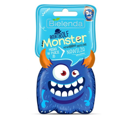 Bielenda Monster – maska w płacie 3D nawilżająca Boski Rolf (1 szt.)