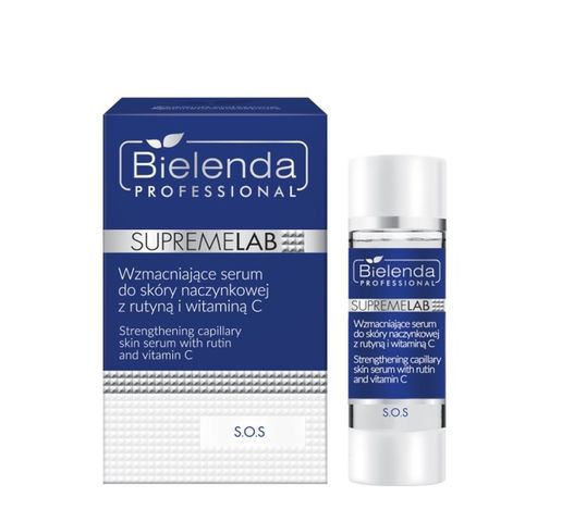 Bielenda Professional SupremeLab S.O.S Wzmacniające serum do skóry naczynkowej z rutyną i witaminą C (15 ml)