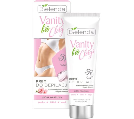 Bielenda Vanity Bio Clays krem do depilacji skóra wrażliwa (100 ml)