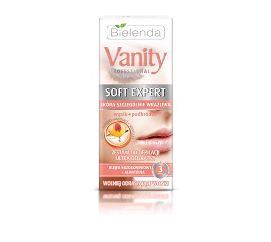 Bielenda Vanity Soft Expert Zestaw do depilacji twarzy ultra delikatny (15 ml)