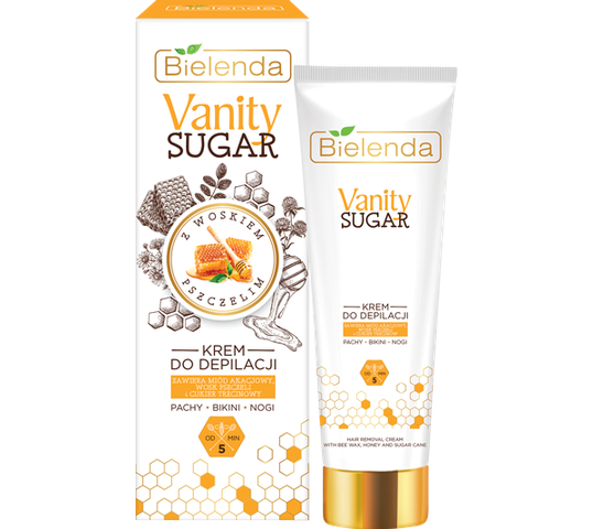 Bielenda Vanity Sugar krem do depilacji z woskiem pszczelim (100 ml)