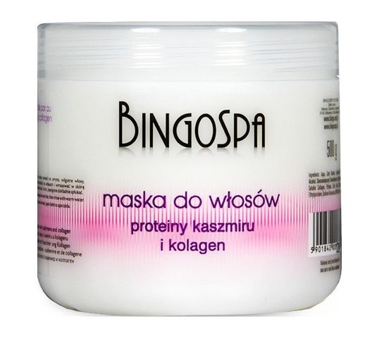 BingoSpa Maska do włosów z proteinami kaszmiru i kolagenu 500g