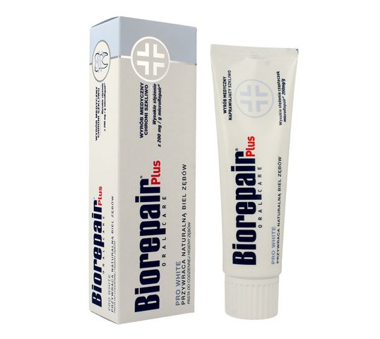 Biorepair Oral Care Plus Pasta do zębów wybielająca Pro White  75ml