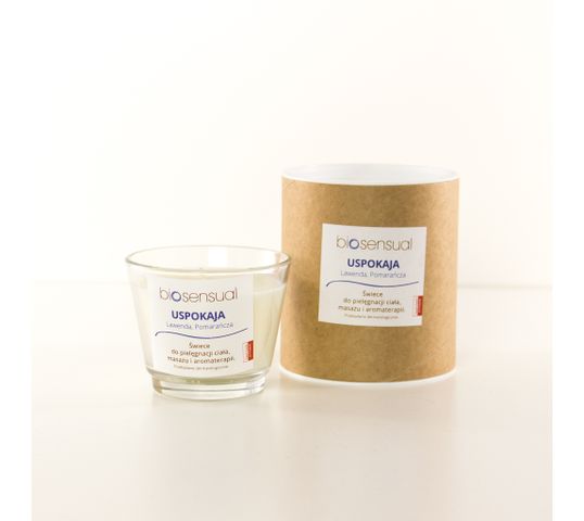 Biosensual Uspokaja świeca aromaterapeutyczna Lawenda & Pomarańcza 100ml