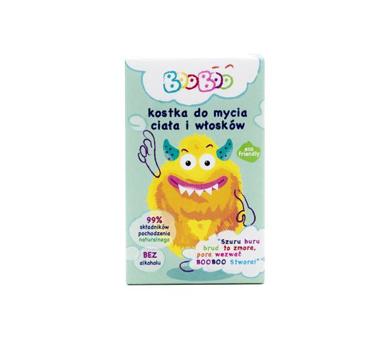 Booboo Kostka do mycia ciała i włosów dla dzieci (60 g)