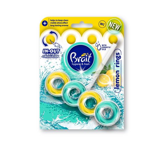 Brait kostka toaletowa 2-fazowa do WC Lemon Rings 40 g