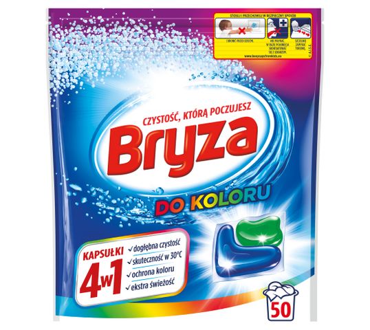 Bryza 4w1 kapsułki do prania koloru (50 szt.)