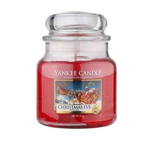 Yankee Candle – Świeca zapachowa średni słój Christmas Eve (411 g)