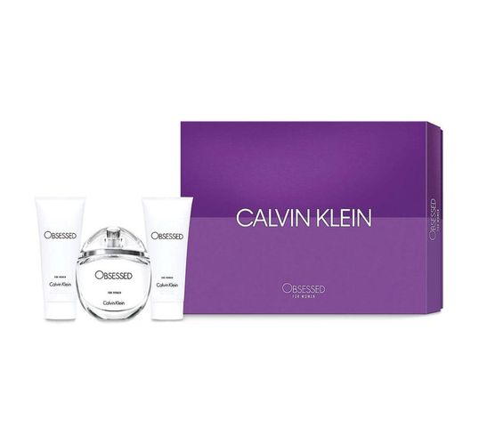 Calvin Klein Obsessed Woman zestaw prezentowy woda perfumowana spray 100 ml + balsam do ciała 100 ml + żel pod prysznic 100 ml