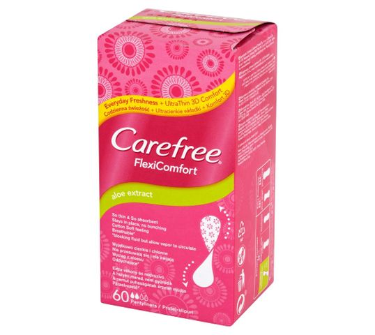 Carefree Flexi Comfort Aloe Extract  wkładki higieniczne 1 op.- 60 szt.