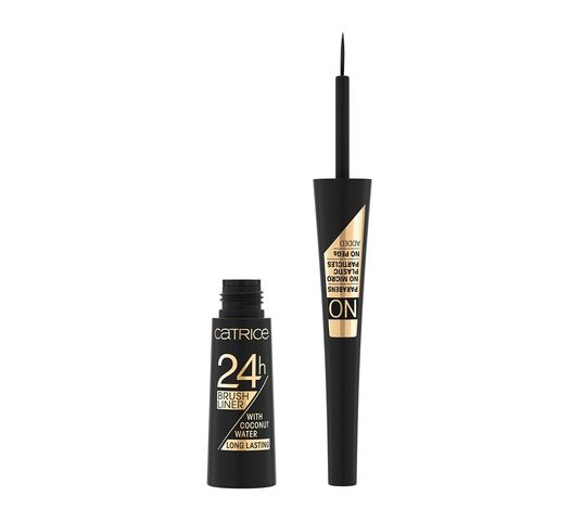 Catrice 24H Brush Liner eyeliner w płynie 010 Ultra Black (3 ml)