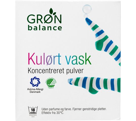 Gron Balance – Proszek do prania tkanin kolorowych Koncentreret Pulver (785 g)