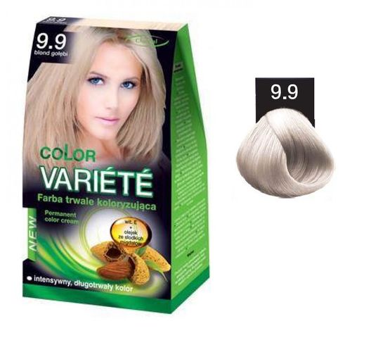 Chantal Variete Color Permanent Color Cream farba trwale koloryzująca 9.9 Blond Gołębi 50g