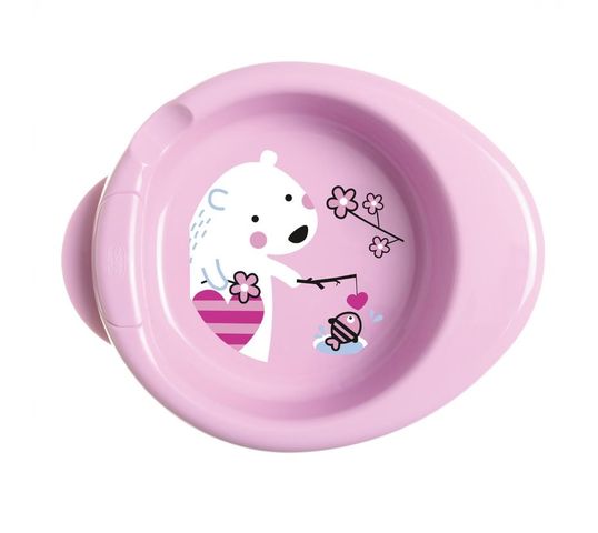 Chicco Talerz podgrzewany 6m+ Różowy