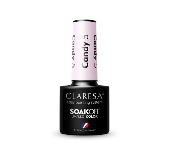 Claresa Soak Off UV/LED Candy lakier hybrydowy 5 (5 g)