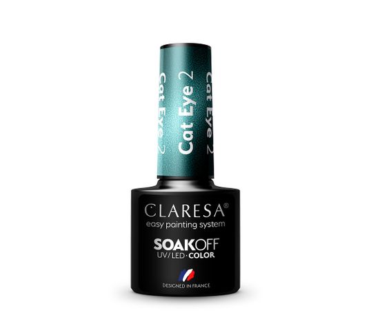 Claresa Soak Off UV/LED Cat Eye lakier hybrydowy 2 (5 g)
