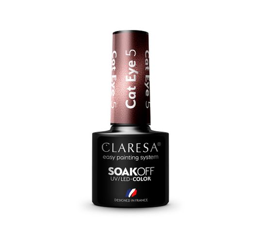 Claresa Soak Off UV/LED Cat Eye lakier hybrydowy 5 (5 g)