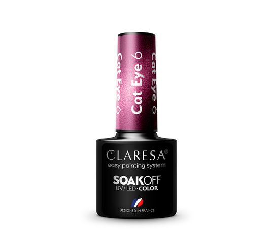 Claresa Soak Off UV/LED Cat Eye lakier hybrydowy 6 (5 g)