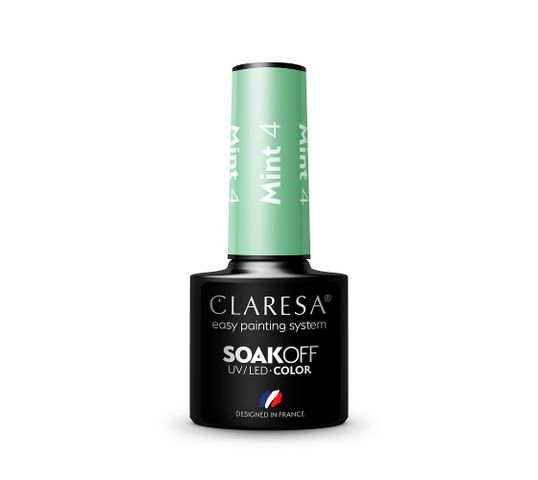 Claresa Soak Off UV/LED Mint lakier hybrydowy 4 (5 g)