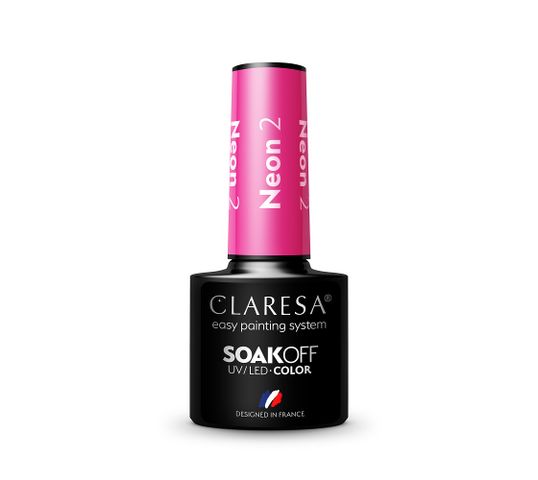 Claresa Soak Off UV/LED Neon lakier hybrydowy 2 (5 g)