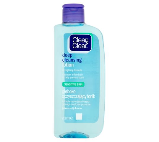 Clean&Clear Głęboko oczyszczający tonik do twarzy do skóry wrażliwej 200 ml