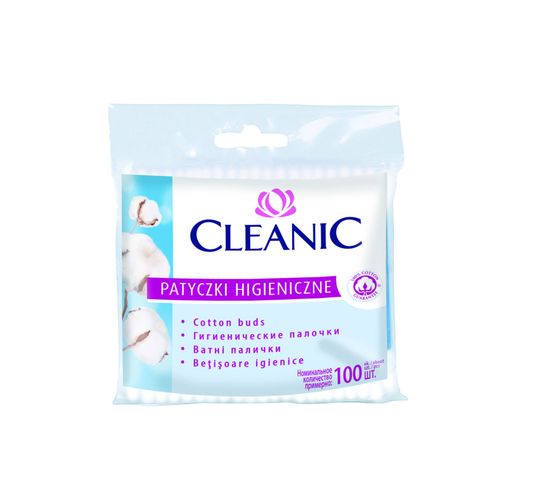 Cleanic patyczki higieniczne folia 1 op. - 100 szt.