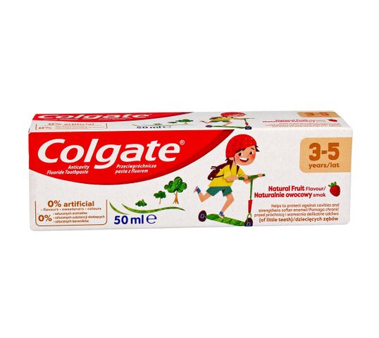 Colgate pasta do zębów dla dzieci Naturalnie owocowy smak (3-5 lat) 50 ml