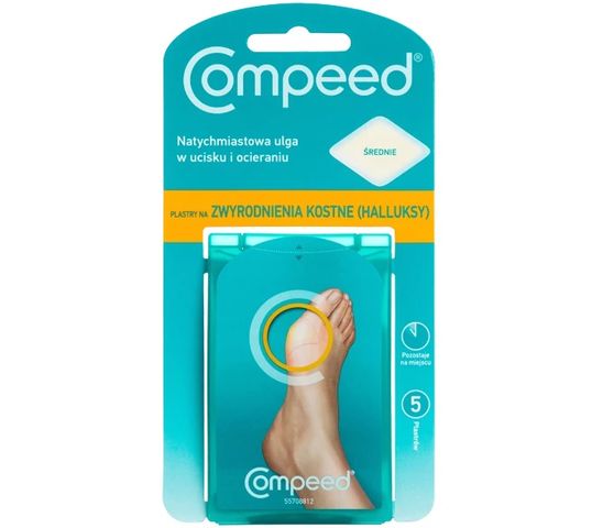 Compeed Plastry na zwyrodnienia kostne-halluksy (5szt.)