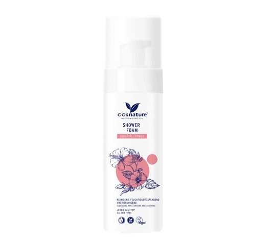 Cosnature Shower Foam naturalna pianka pod prysznic z kwiatem hibiskusa 150ml