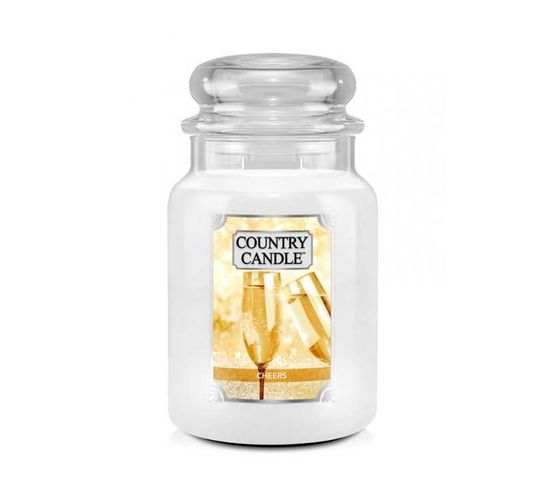 Country Candle duża świeca zapachowa z dwoma knotami - Cheers (652 g)