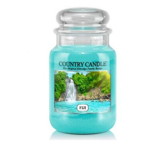 Country Candle duża świeca zapachowa z dwoma knotami - Fiji (652 g)