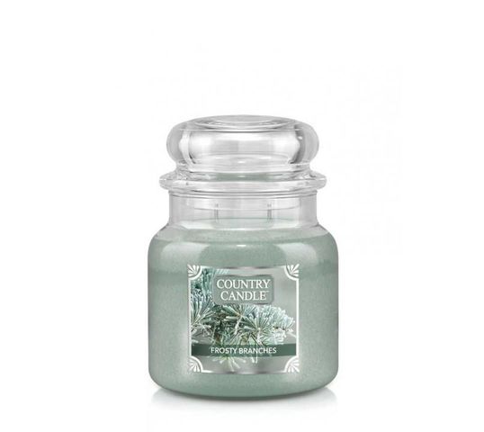 Country Candle średnia świeca zapachowa z dwoma knotami - Frosty Branches (453 g)
