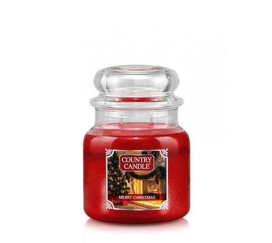 Country Candle średnia świeca zapachowa z dwoma knotami - Merry Christmas (453 g)