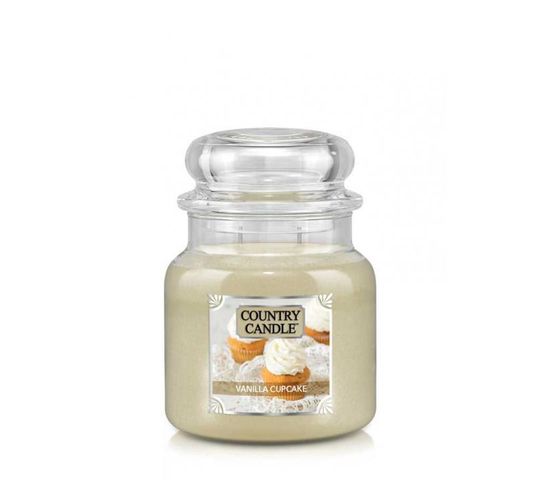 Country Candle średnia świeca zapachowa z dwoma knotami - Vanilla Cupcake (453 g)