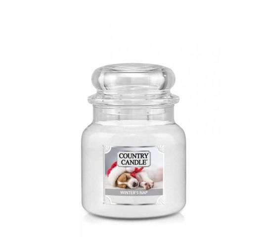 Country Candle średnia świeca zapachowa z dwoma knotami - Winter's Nap (453 g)