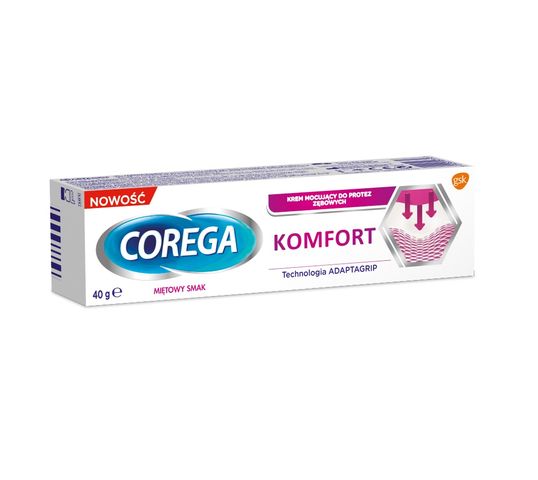 Corega – Komfort osłona krem mocujący do protez zębowych Miętowy Smak (40 g)