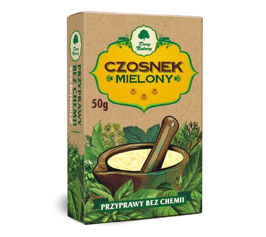 Dary Natury Przyprawy bez chemii Czosnek mielony 50g