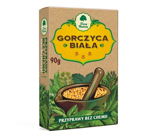 Dary Natury Przyprawy bez chemii Gorczyca Biała 90g